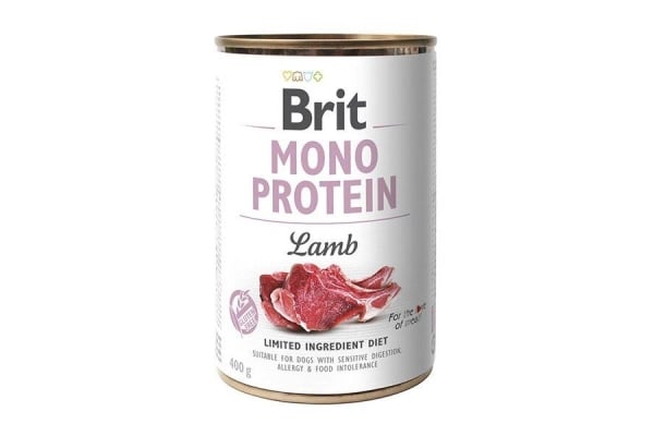 Корм влажный для собак Brit Mono Protein с ягненком, 400 г