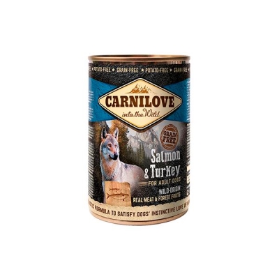 Корм влажный для собак Carnilove Dog k с лососем и индейкой, 400 г