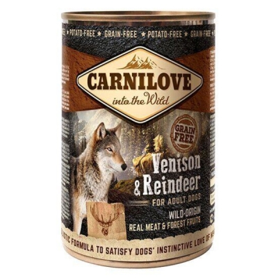 Корм влажный для собак Carnilove Venison & Reindeer Dog k с северным оленем, 400 г
