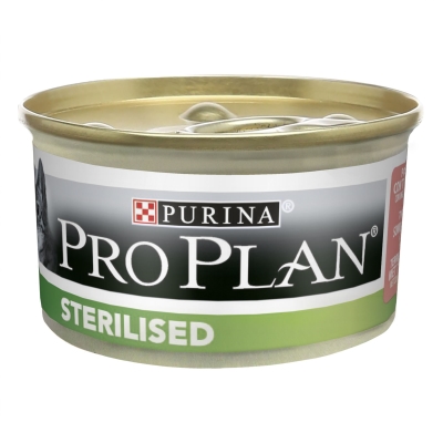 Корм влажный для стерилизованных кошек Purina Pro Plan Sterilised Salmon & Tuna кусочки в паштете с лососем и тунцом, 85 г
