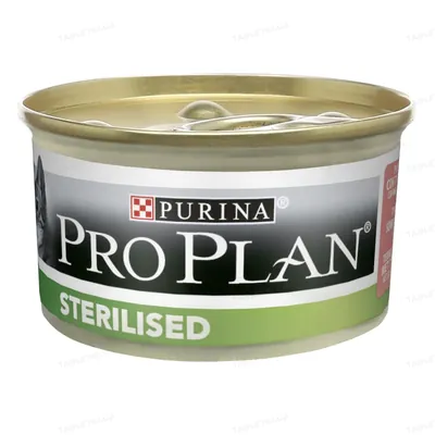 Корм вологий для стерилізованих кішок Purina Pro Plan Sterilised Salmon & Tuna шматочки в паштеті з лососем та тунцем, 85 г
