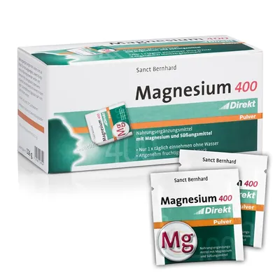 Магній порошковий Sanct Bernhard Magnesium 400 мг, 60 пакетів
