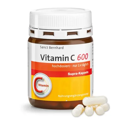 Вітамін С Sanct Bernhard Vitamin C 600 Supra, 60 капсул