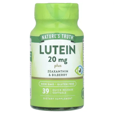 Лютеїн плюс зеаксантин та чорниця Nature's Truth Lutein, 39 гелевих капсул