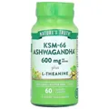 Ашваганда плюс L-Теанін Nature's Truth KSM-66 Ashwaganda Plus L-Theanine 600 мг, 60 каплет