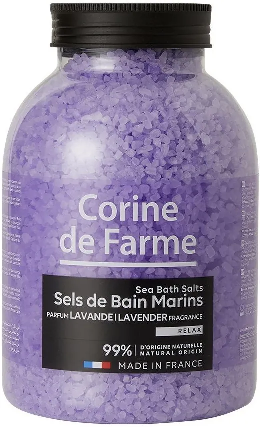 Сіль морська для ванн Corine De Farme Лаванда, 1,3 кг