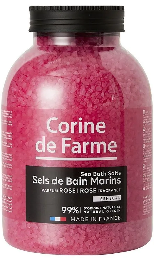 Сіль морська для ванн Corine De Farme Троянда, 1,3 кг