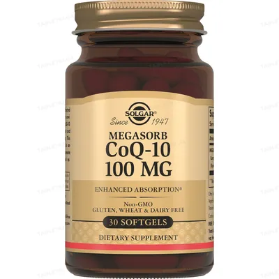 Коензим Q10 Solgar Megasorb CoQ-10 100 мг м'які капсули №30