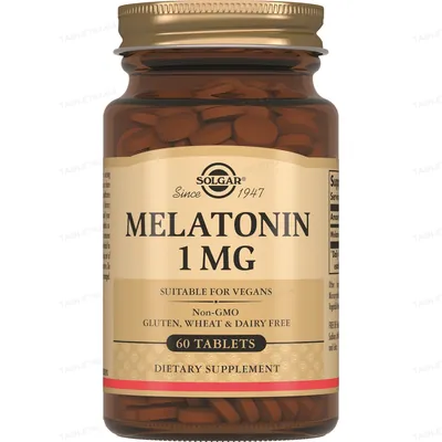 Мелатонін Solgar Melatonin 1 мг таблетки №60