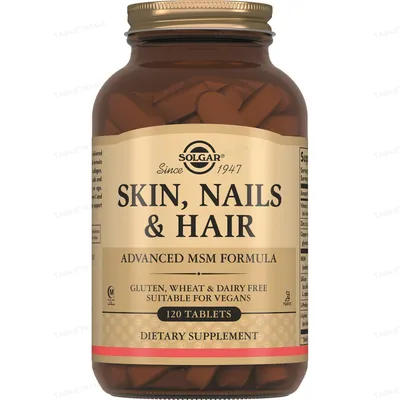 Формула для шкіри, нігтів та волосся Solgar Skin, Nails & Hair таблетки №120