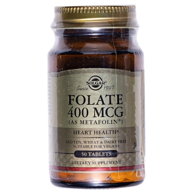 Solgar Фолат 400 мкг (Метафолин), 50 таблеток