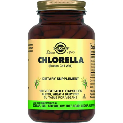Хлорела Solgar Chlorella вег. капсули №100