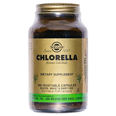 Хлорела Solgar Chlorella вег. капсули №100