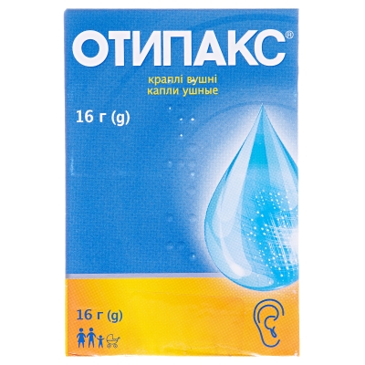 Отипакс краплі вуш. по 16 г у флак.