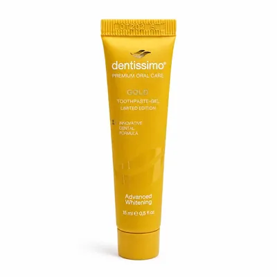 Зубна паста Dentissimo Gold Advanced Whitening відбілююча, 15 мл