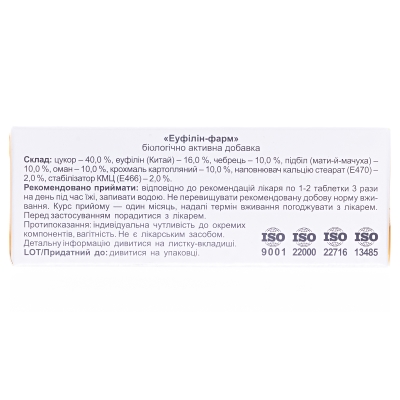 Эуфиллин-Фарм таблетки по 0,25 г №80