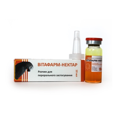 Витафарм-нектар (ДЛЯ ЖИВОТНЫХ) витаминная добавка, 10 мл