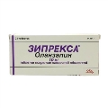 Зипрекса таблетки, п/плен. обол. по 10 мг №28 (7х4)