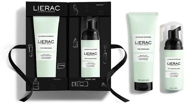 Набір Lierac Cleanser Ready To Go Mask для очищення обличчя (Маска-гоммаж 75 мл + Очищувальний мус 50 мл)