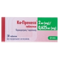 Ко-пренесса таблетки по 2 мг/0.625 мг №30 (10х3)