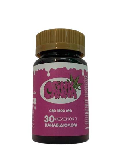 Желейки Pink Canna CBD 1500 мг, 30 штук