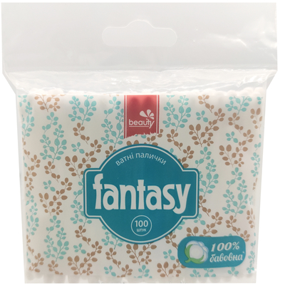 Ватные палочки Beauty Fantasy косметические, 100 штук в пак.