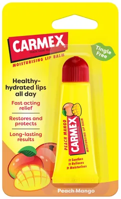 Бальзам-стік для губ Carmex персик і манго, 10 г