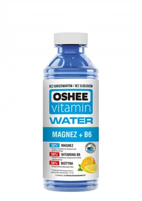 Напій ізотонічний Oshee Vitamin Water Магній + вітамін В6 лимон-апельсин, 0,555 л