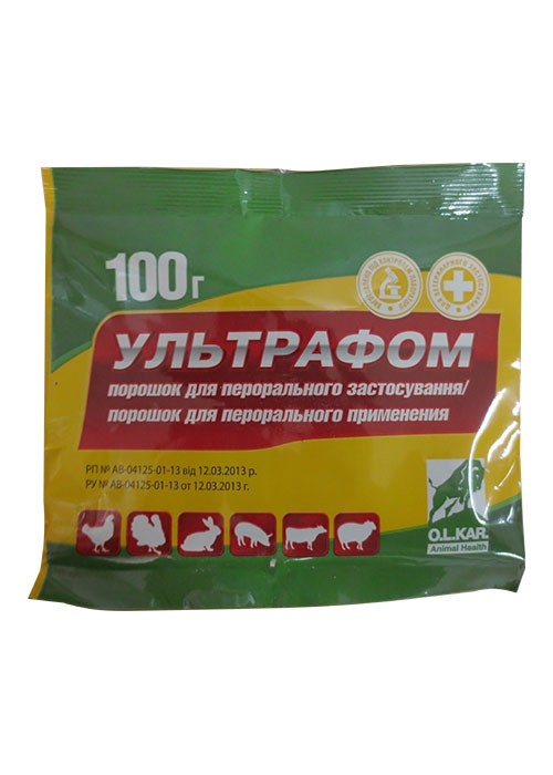Ультрафом (ДЛЯ ЖИВОТНЫХ) порошок, 100 г
