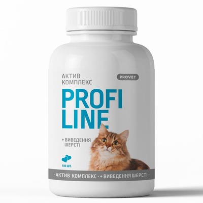 Актив Комплекс + выведение шерсти ProVet Profiline для кошек, 180 таблеток