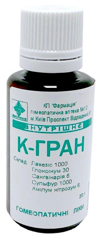 Комплекс К-Гран КП Фармация гранулы по 20 г во флак.