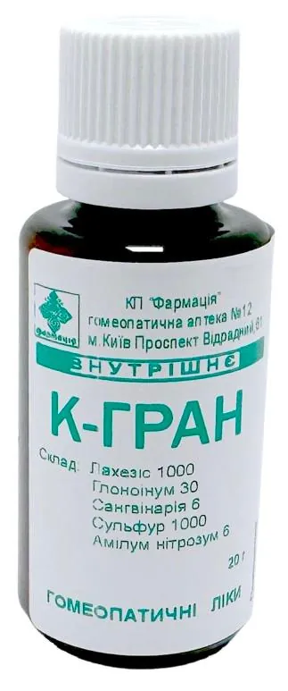 Комплекс К-гран КП Фармація гранули по 20 г у флак.