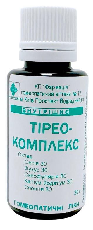 Комплекс Тирео-Комплекс гранулы по 20 г во флак.