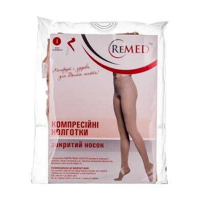 Колготки компрессионные Remed RK 311 закрытый носок, 1 класс компрессии, удлиненные, размер XL