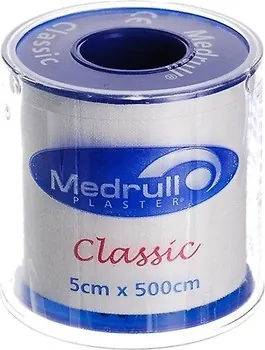 Пластир медичний Medrull Classic на тканинній основі, котушка, 5 см х 500 см