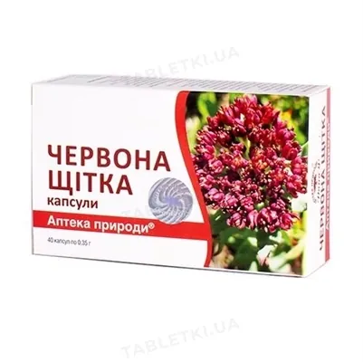Червона щітка капсули по 350 мг №40