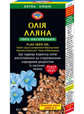 Масло льняное Golden Kings of Ukraine, 100 мл