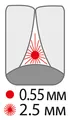 Міжзубні щітки Paro Swiss flexi grip, xx-тонкі, жовті, 2.5 мм, 4 шт