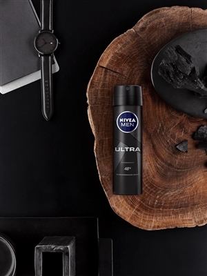Дезодорант-антиперспірант спрей Nivea Men Ultra 48h з антибактеріальним ефектом, 150 мл