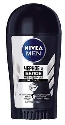 Дезодорант-антиперспірант стік Nivea Men Чорне та Біле невидимий Original 48h (82247), 40 мл