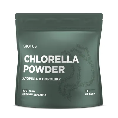 Хлорела Biotus Chlorella порошок, 100 г