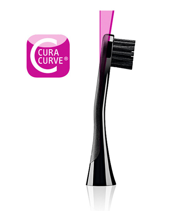 Насадки для звукової щітки Curaprox Hydrosonic black is white Carbon, 2 штуки