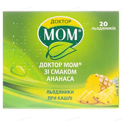 Доктор мом зі смаком ананаса льодяники №20 (4х5)