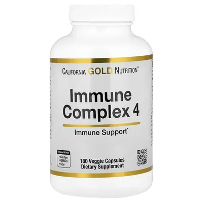 Комплекс для підтримки імунітету California Gold Nutrition Immune Complex 4 вег. капсули №180