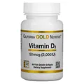 Вітамін Д3 California Gold Nutrition Vitamin D3 50 mcg (2000 IU) м'які капсули №90