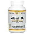 Вітамін Д3 California Gold Nutrition Vitamin D3 125 mcg (5000 IU) м'які капсули №360