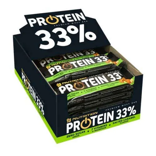 Батончик протеїновий Go On Nutrition Protein 33% солона карамель, 25 штук по 50 г