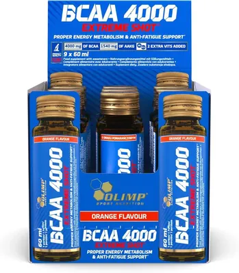 Амінокислота Olimp BCAA 4000 Extreme Shot Апельсин, 20 штук по 60 мл
