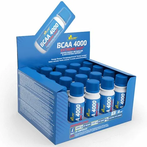 Амінокислота Olimp BCAA 4000 Extreme Shot Апельсин, 20 штук по 60 мл