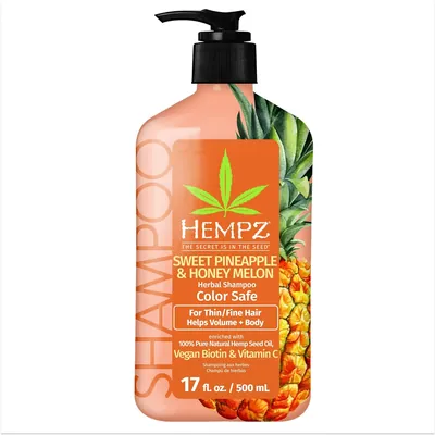 Шампунь Hempz Ананас - Медова диня для об'єму, 500 мл
